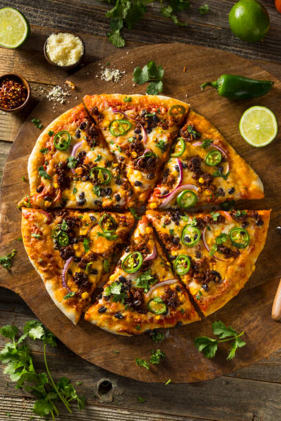 istock Homemade Spicy Mexican Taco PIzza 904336046