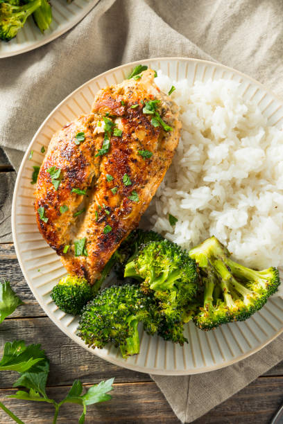 istock Healthy Homemade Chicken Breast and Rice 904336274