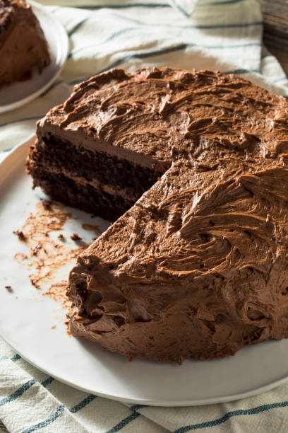 istock Sweet Homemade Dark Chocolate Layer Cake 904338040