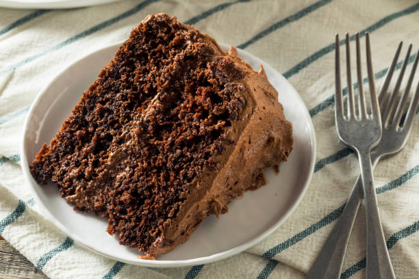 istock Sweet Homemade Dark Chocolate Layer Cake 904343376