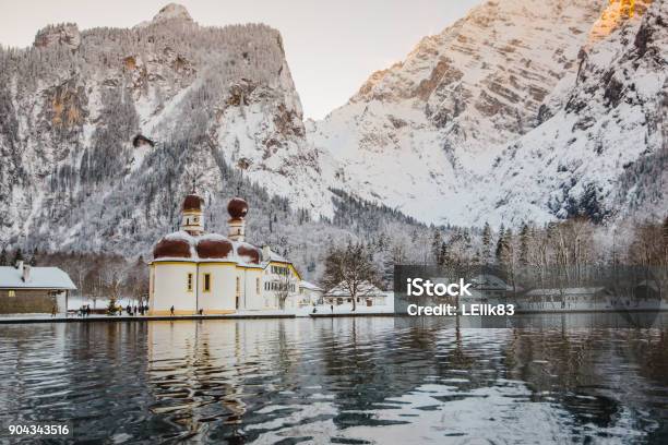 Überwintern Sie Königssee Bayern Alpen Stockfoto und mehr Bilder von Alpen - Alpen, Bayern, Berchtesgaden