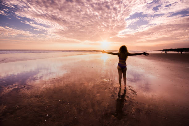 istock Women spreading hands, freedom. 904343888