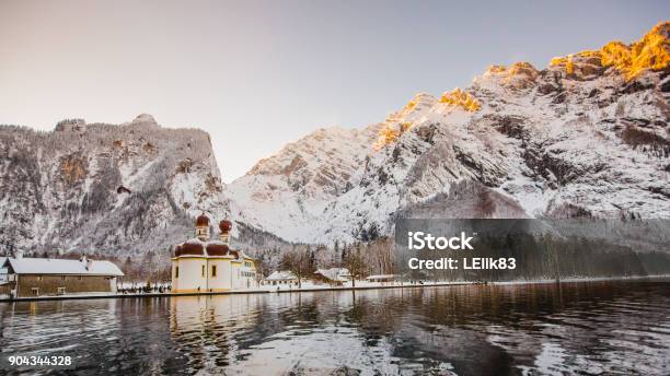 Überwintern Sie Königssee Bayern Alpen Stockfoto und mehr Bilder von Königssee - Bayern - Königssee - Bayern, Winter, Alpen