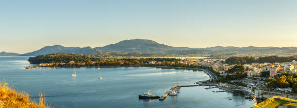 istock Sunset over Kerkyra Town in Corfu 904347666