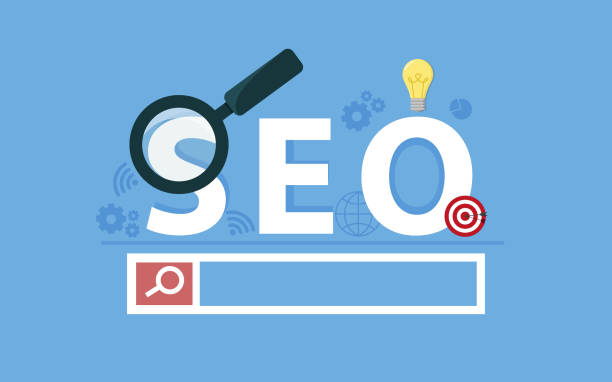 Seo concept. Targeting audience through advertising, branding, and digital media marketing. Flat vector concept with icons Seo concept. Targeting audience through advertising, branding, and digital media marketing. Flat vector concept with icons. Banner search engine stock illustrations