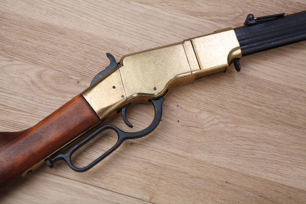 istock Wild west period repeating rifle 904351156