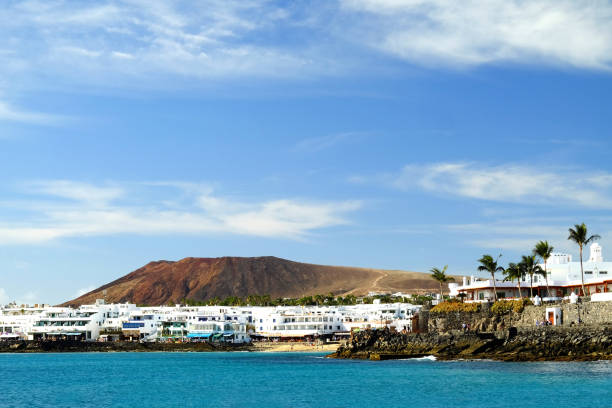 istock Beach Playa Blanca and a Volcano on Lanzarote, Spain. 904351714