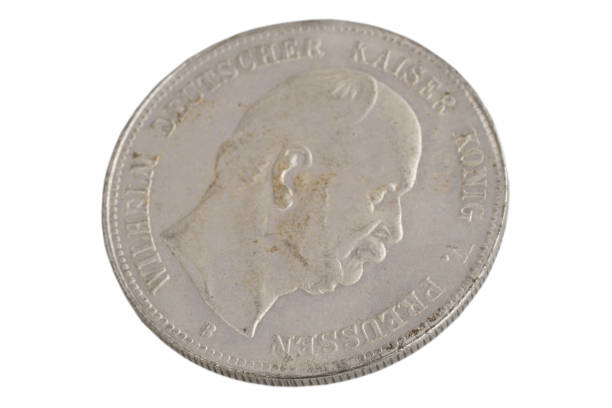 istock old vintage german coin isolated on background 904355750