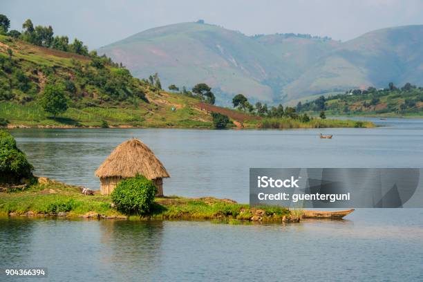 Shoreline Of Lake Kivu Congo Africa Stock Photo - Download Image Now - Lake Kivu, Rwanda, Lake Tanganyika