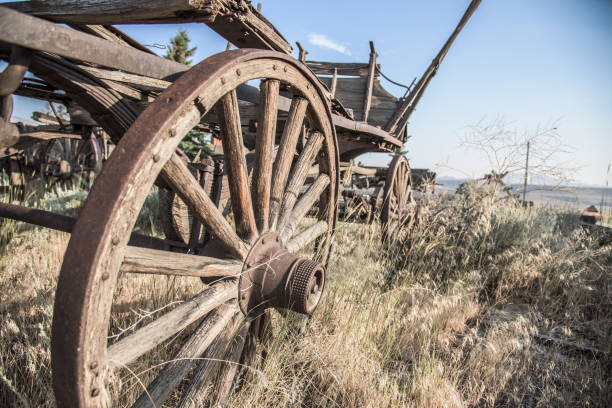 istock Old Vintage Antique Wagon Wheel 904376938