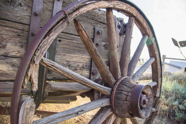 istock Old Vintage Antique Wagon Wheel 904377010