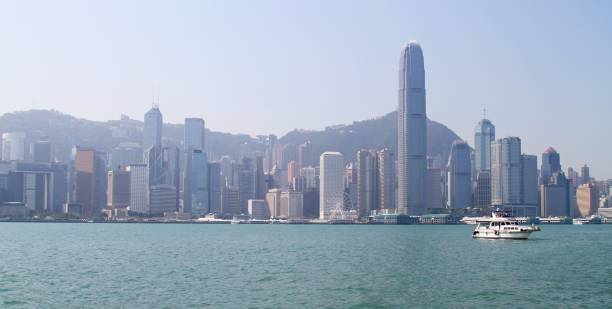 istock Hong Kong skyline taken from  Victoria Harbour. 904380410