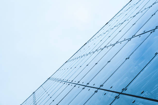 istock Modern curtain wall made of toned glass 904384158