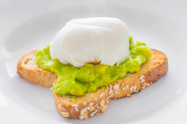 Poached eggs on avocado toast