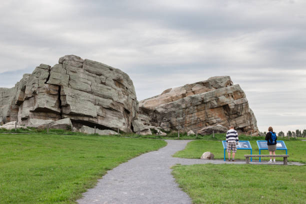 istock image of a glacial erratic of big rock 904400272