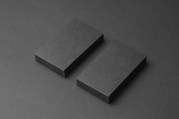 istock Business card on black background 904401044