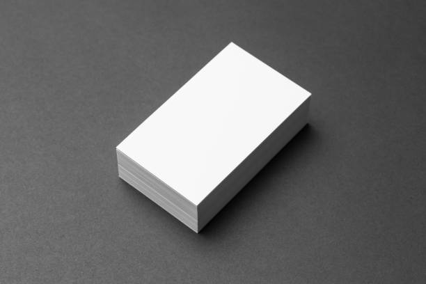 istock Business card on black background 904401052