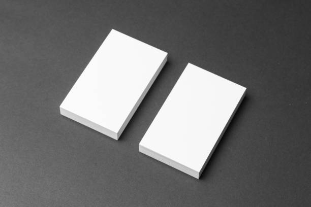 istock Business card on black background 904401096