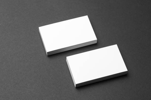 istock Business card on black background 904401210