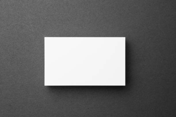 istock Business card on black background 904401304