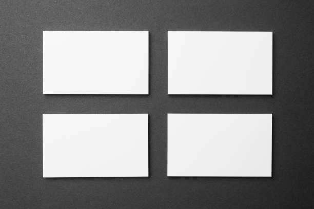 istock Business card on black background 904401360