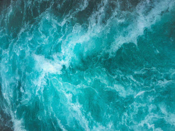 fondo de textura de olas de mar - estados de agua fotografías e imágenes de stock