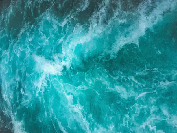 Photo of Ocean waves texture background