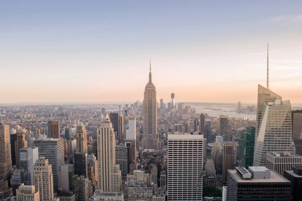 istock New York City Manhattan skyline at sunset 904413810