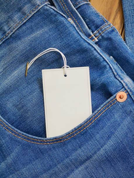 istock Clothing label, blue jeans 904417244