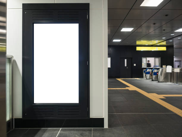 istock Mock up Blank Banner Frame Media display Public building 904426690