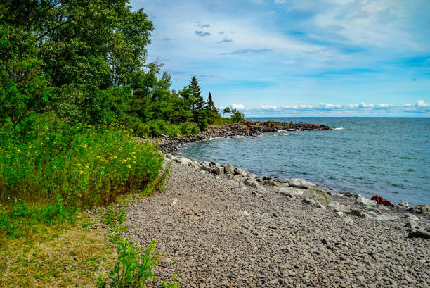 istock Rocky Shores at Agate Bay in Two Harbors, Minnesota 904430510