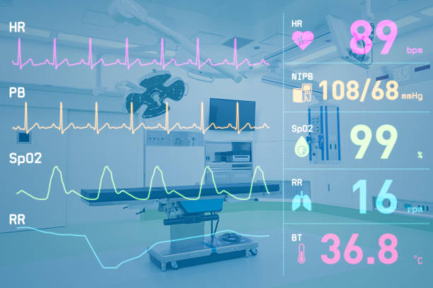 Surgery room and vital sign concept.
