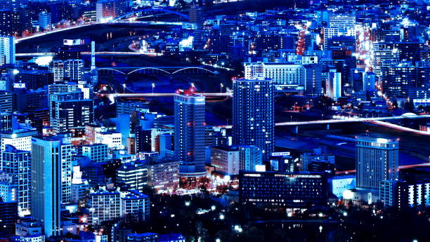 istock Sapporo of the New Japan three major night view 904446072