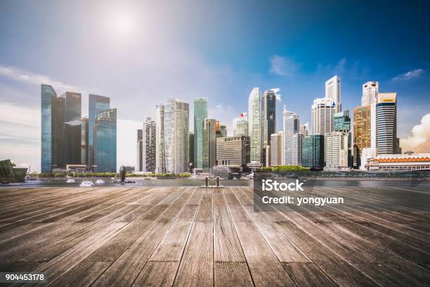 Singapore Skyline Foto de stock y más banco de imágenes de Ciudad de Singapur - Ciudad de Singapur, República de Singapur, Panorama urbano