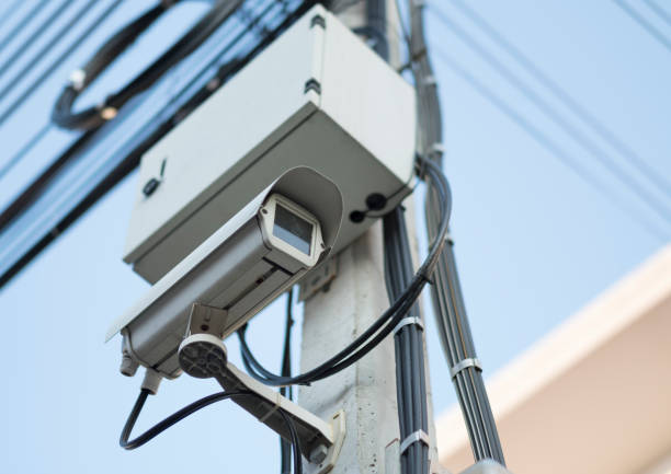 istock Focus on a closed-circuit television (CCTV). 904466020