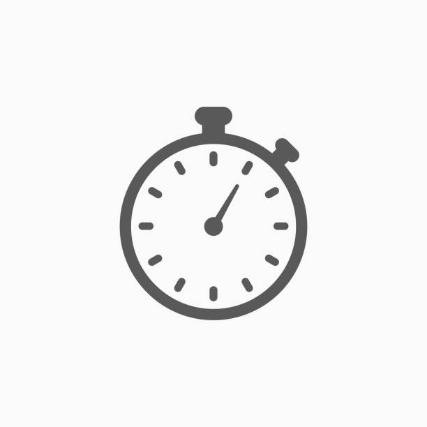 ilustrações de stock, clip art, desenhos animados e ícones de stopwatch icon - timing is everything