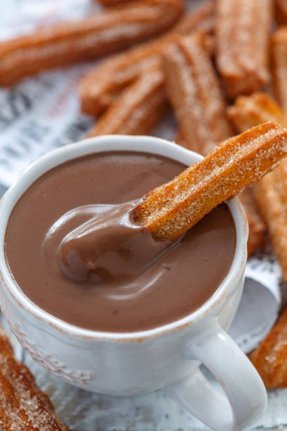 istock Traditional Spanish dessert churros. 904475826