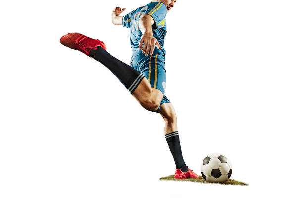 istock one caucasian soccer player man isolated on white background 904476806
