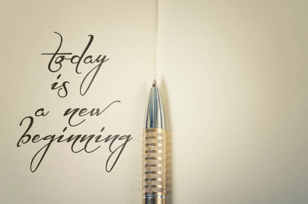 istock Today is a new beginning inspirational quote 904486746