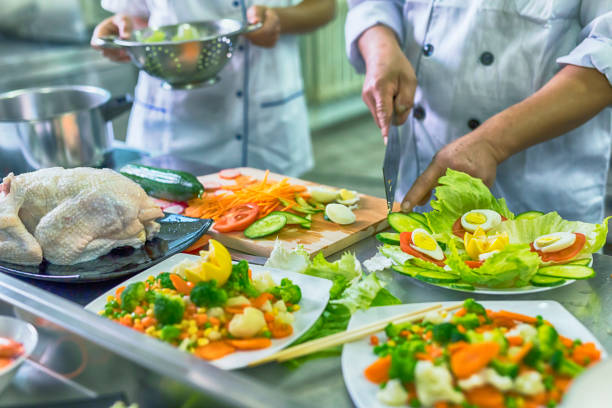 istock Chef and female assistant in chinese restaurant 904494856