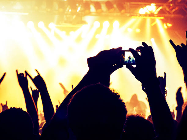 istock Concert crowd in front of a live stage 904498448