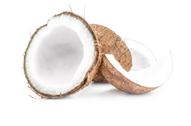 istock Pieces of coconut on a background 904515730
