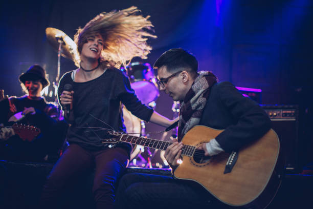 istock Music band on stage 904523858