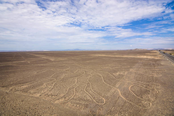 istock Nazca lines aeriel view. 904523944
