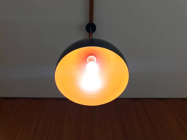 istock Orange color ceiling lamp for home decoration 904527092