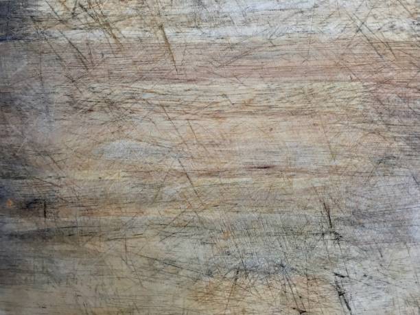 alte hölzerne cutting board textur hintergrund - domestic kitchen pattern old scratched stock-fotos und bilder