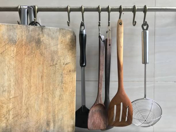 istock Wooden kitchen utensil, wood spatula 904535276