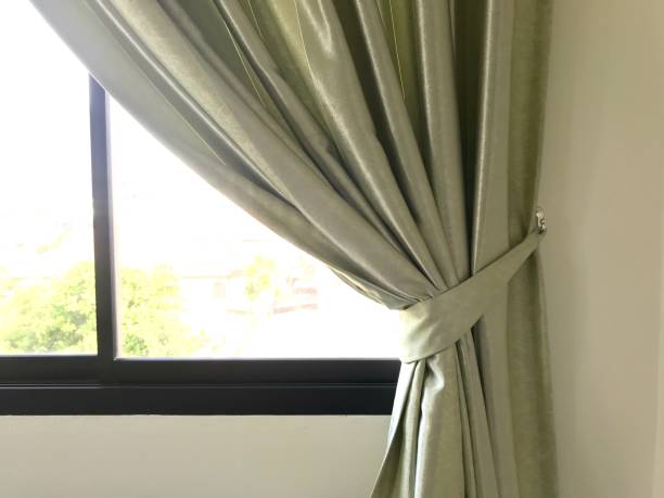 istock Curtain made from cloth for home decoration 904535482