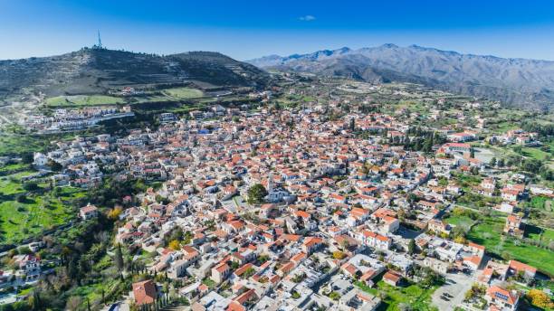 istock Aerial Pano Lefkara, Larnaca, Cyprus 904539726