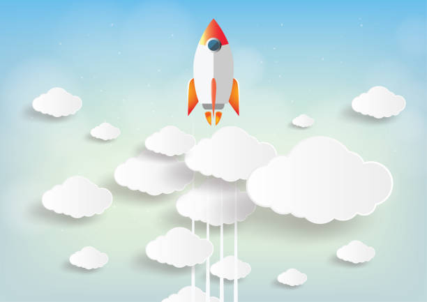 istock Paper art of Startup project concept. Business flat design vector illustration 904544200
